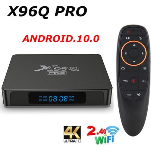 X96Q PRO 10 Android TV BOX Allwinner H313 2.4G 5G Wifi 4K 2GB 16GB Media Player X96 Q 1GB 8GB TVBOX 2021 Set Top Box vs x96 max
