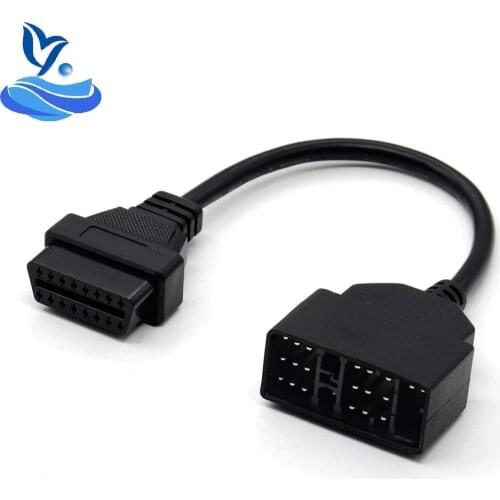 In Stocks 22Pin To OBD2 16Pin Female Connector Adapter 22 Pin OBDII Female To 16 Pin Repair Cord