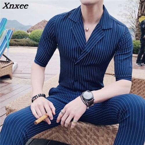 Мужские полосатые рубашки Xnxee China At AliExpress