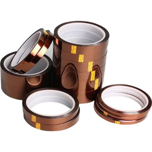 1Pc 33M Heat Resistant Polyimide Tape High Temperature Adhesive Insulation Tape for BGA PCB SMT Width 2/5/10/15/20/30/50mm
