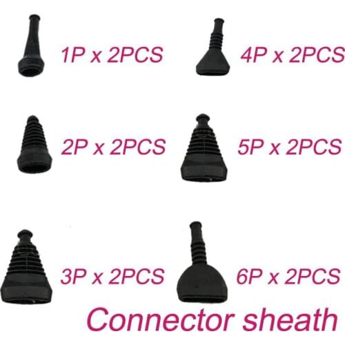 12pcs 1/2/3,5pc4/5/6p hole straight Connector sheath for car connector plug