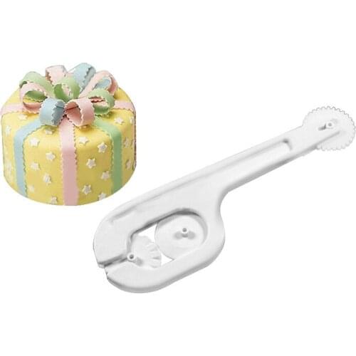 3 Wheel Fondant Embosser Cutter Cake Decorating Tool Pastry Sugar Craft Round Pad Lace Cutter Knife Baking Mould Cooking Tools