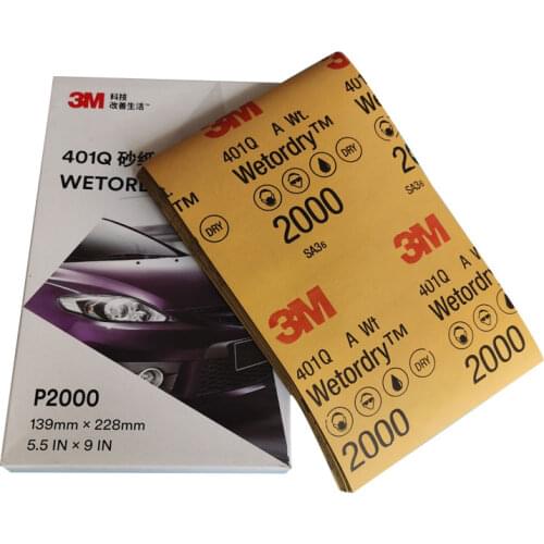 3M Sandpaper Set 1500/2000 Grit Sanding Paper Water/Dry Abrasive SandPapers
