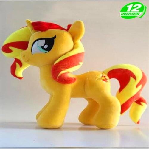 30cm Sunset Shimmer Plush Figure Unicorn Horse Pegasus Plush Doll