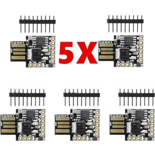5Pcs Digispark Kickstarter ATTINY85 for Arduino General Micro USB Development Board