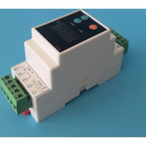 AC90~260V -40~110℃ Din Rail Thermostat with Sensor 2 Way Relay Output Temperature Alarm Controller NO NC COMMON Output 7A/250VAC