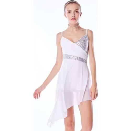 Shiny Ballet Dance Dresses For Kids 2020 Gymnastics Leotard Ballerina Dresses Skating Clothing Ballet Tutu Dance Costume JL1407