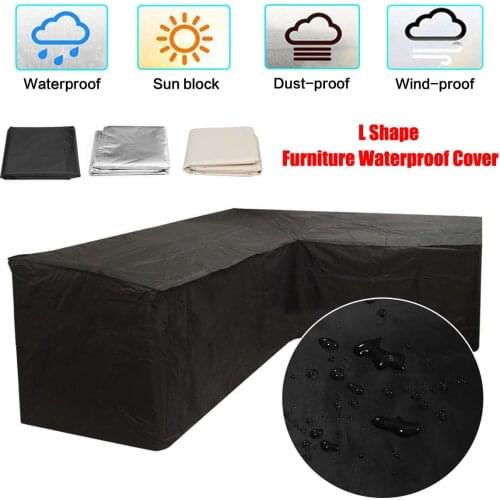 Garden Furniture L Shape Sofa Cover Chair Dustproof Slipcover Piano Sofa Couch Covers for Living Room Outdoor Waterproof
