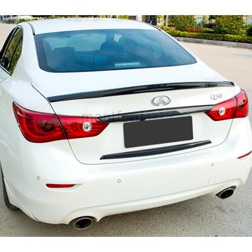 For Infiniti Q50 Q50L 2014 2015 2016 ABS Plastic Material Rear Wing Unpainted Primer Color Rear Trunk Spoiler Car Accessories