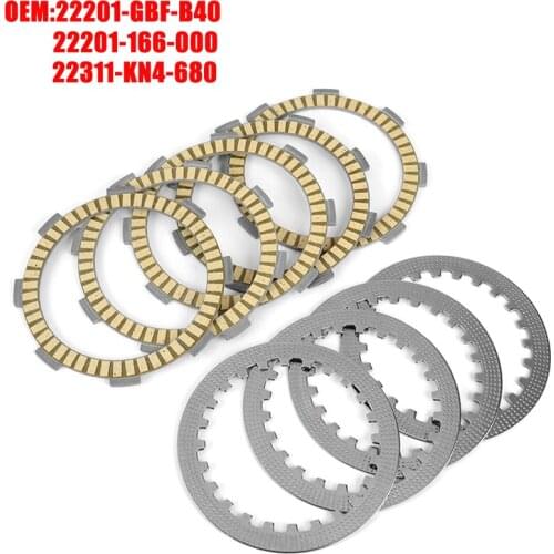 Clutch Friction Plates FOR Honda CLR125 W City Fly CBT125 SL100 SL125 CL125 CB125 RS CD125 TC CM125 CC/CF CLR CBT SL CL CD 125