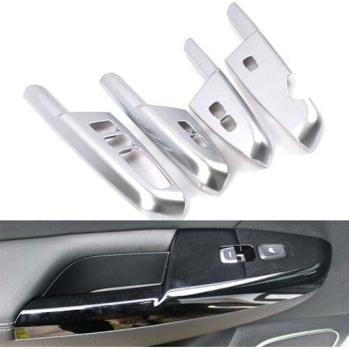 Chrome For KIA Sportage QL 2016 2017 2018 2019 Armrest Panel Window Switch Cover Frame Trim Sticker Accessories