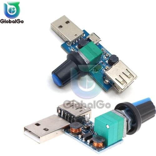 DC 5V Micro USB Fan Governor Wind Speed Controller Air Volume Regulator Cooling Mute Multifunction Noise Reduction Switch Module