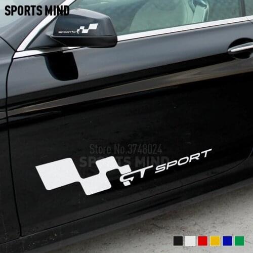 1 Pair Customizable GT Body Car Stickers Decal Car Styling For Renault Dacia Duster Megane Captur Clio Sandero Car Accessories
