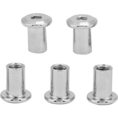 Flat Hexagon Rivets Hexagon Socket Bolts Furniture Rivet Connectors Inserted Into Joint Socket Cap Nuts
