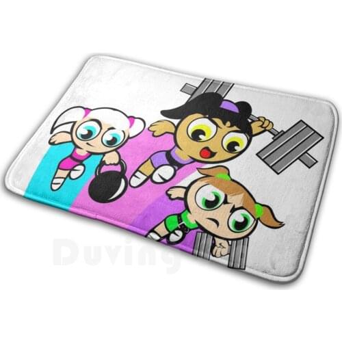 Strong Girls Unite / Version 3 Mat Rug Carpet Anti-Slip Floor Mats Bedroom Gym Girl Strong Girl Weightlifting Gym Lover Fitness