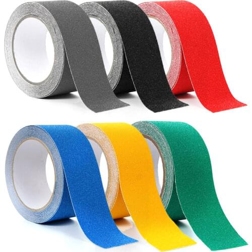 5cmx5m/roll 9 Colors Non Slip Tape Floor Stair Step Waterproof AntiSlip Wear-resistant Abrasive Safety Stickers Home Improvement