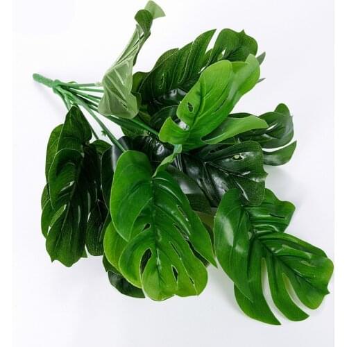 35cm height turtle Leaf plant artificial tree 12 leaves artificial plants