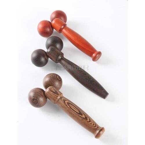 Manual thin face is second wenge double ball rolling massage beauty thin face massage roller massager