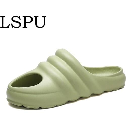 Mens & Womens Summer Yeez Slides Slip On Breathable Water Beach Sandals Lightweight Unisex Slippers Fish Mouth Plus Size 35-46