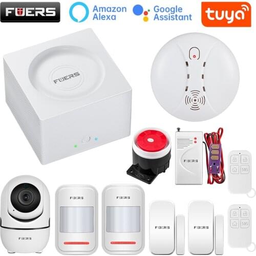 FUERS Wireless GSM10A APP Control Alarm System Home Garage Motion Sensor Russia/English/Spanish Voice Security Auto Dial DIY Kit