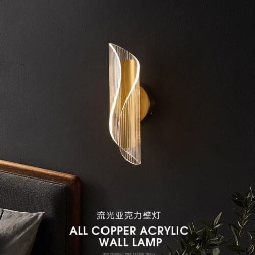 Modern Led Wall Lights For Living Room Bedroom Bedside Wall Lamp Foyer entrance corridor Gold sconce lamp