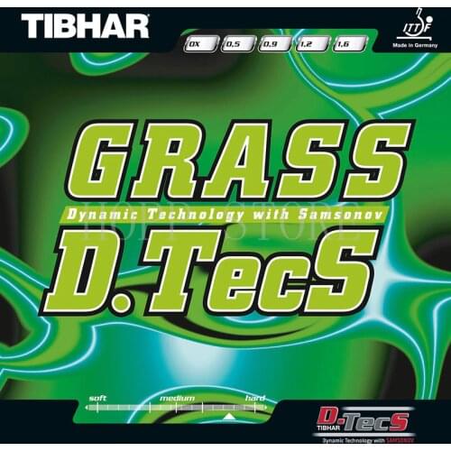 TIBHAR GRASS D.TECS OX without sponge pips-long Defensive Table Tennis Rubber ping pong sponge tenis de mesa