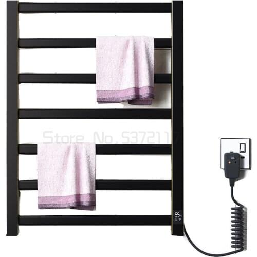 Intelligent electric heating towel rack household carbon fiber bathroom bathroom drying rack constant temperature storage rack