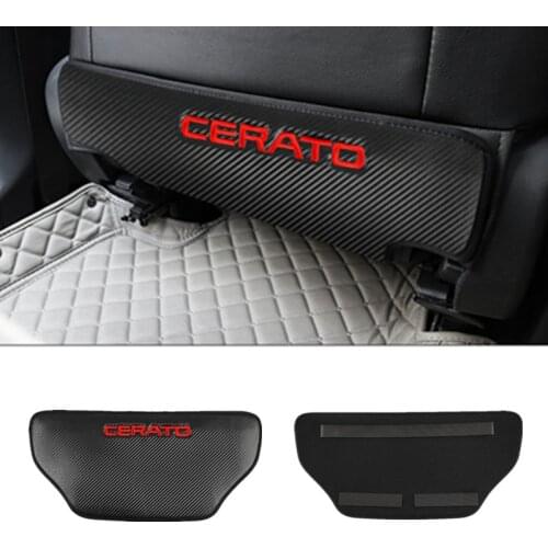 1pcs Universal Car Back Protector Cover Seat Back Anti-Kick Cushion Pad for KIA Cerato k3 Cerato 2 Cerato 3 Car Accessories