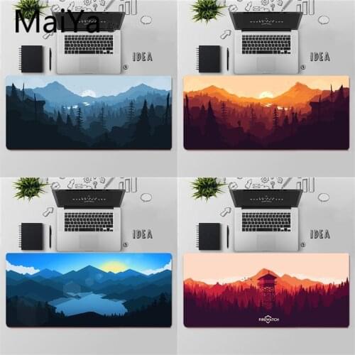 Maiya Top Quality Deep forest firewatch Rubber Mouse Durable Desktop Mousepad Free Shipping Large Mouse Pad Keyboards Mat