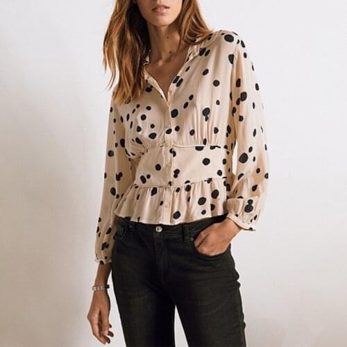 Блузки в горошек XIZOU China At AliExpress