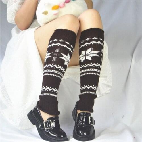 Lady Ruffles Snow Street Hipster Knit Sock Fashion Cool Women Christmas Leg Warmer 2020 Winter Knee-length Warm Sweet JK Socks