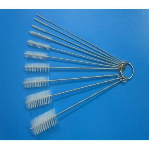 100sets new 10pcs set Nylon Tube Brushes Straw Set For Drinking Straws Glasses Keyboards / Jewelry Cleaning Brushes Clean Tools