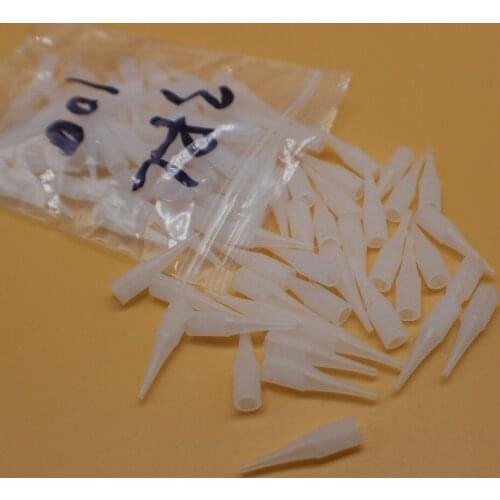 100 pcs 3RL Disposable Tattoo Permanent makeup needle tips Traditional needle caps Nozzle For Eyebrow Lip Tattoo Machine Pen