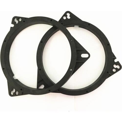 2pcs/lot 6.5" Car Audio Stereo Speaker Adapter Mount Black Spacer Rings Bracket Holder Solid Horn Pad