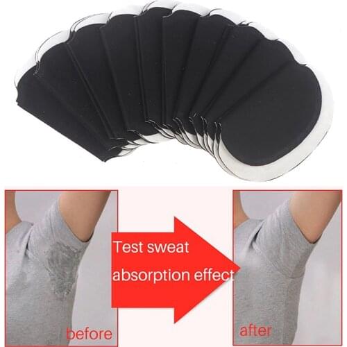 20Pcs Black Disposable Underarm Shirt Antiperspirant Protection From Sweat Pads Deodorant Armpit Absorbent Pad New Colors