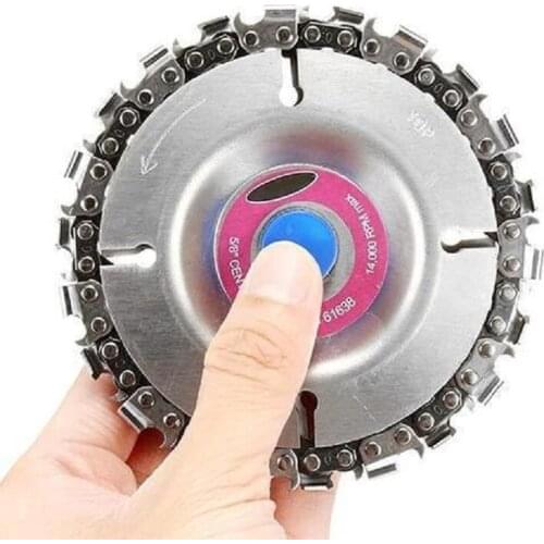 22 Teeth Mill Chain Wheel Circular Saw Blade 4/5 Inch For Angle Grinder Wood Carving Cutting Disc Power Tools