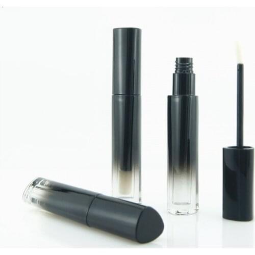 2ml Empty triangle shape Lip Gloss Tube in gradient black color 50pcs