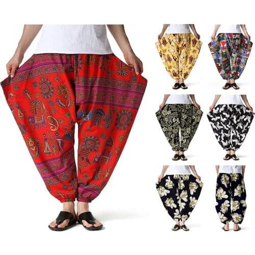 6Color Dashiki African Clothes for Man Women Pants 2021 Fashion Couples Matching African Clothing Printing Loose Casual Trousers