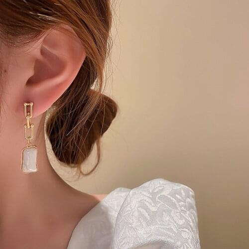 925 silver needle fashion jewelry with personality trendy pearl long earrings temperament earrings for women birthday gifts