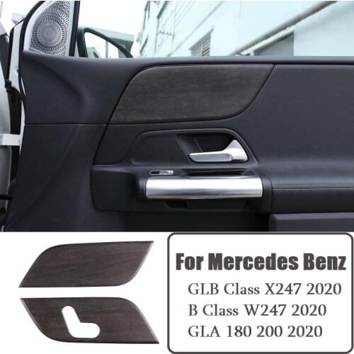 ABS Oak Grain For Mercedes Benz B GLA GLB Class W247 X247 180 200 2019 2020 Car Inner Door Panel Frame Trim Car Accessories NEW