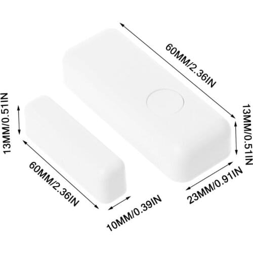 #-White Magnetic Smart Wireless WiFi Motion Detector Alarm Barrier Sensor for Home Security Door Alarm System