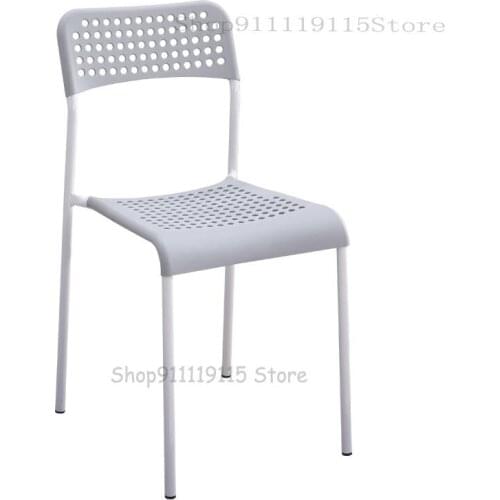 Household Plastic Chair Modern Simple Dining Chair Adult Back Stool Computer Office Chair Student Training Desk Chair