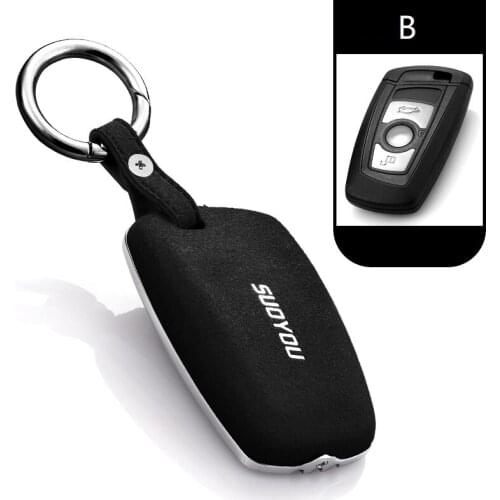Car Key Case Cover Genuine Leather Galvanized Alloy For BMW M1 M2 M3 F05 F10 F20 F30 335 328 535 650 740