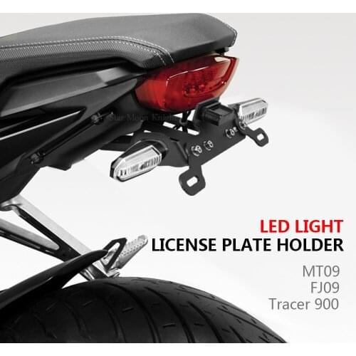 License Plate Holder For YAMAHA MT-09 MT09 MT 09 Tracer 900 FJ-09 FJ09 2015-2020 19 Motorcylce Accessories Frame Fender Bracket