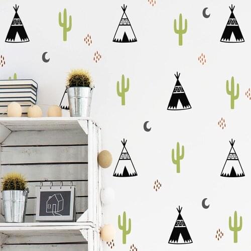 Diy Tribal Tent Wall Stickers Personalized Creative For Kids Living Babys Rooms House Decoration Mural Custom