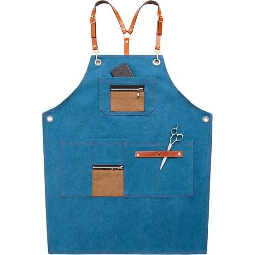 Apron Korean fashion custom LOGO cafe teacher tea shop hair salon Chinese restaurant work clothes men and women printing