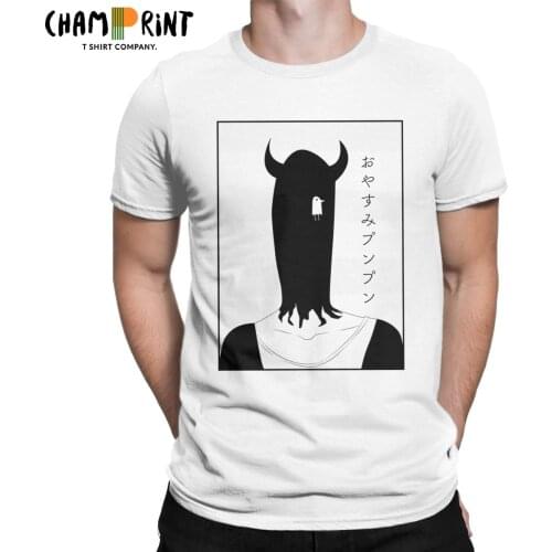 Leisure Oyasumi Bad Punpun T-Shirts for Men O Neck Pure Cotton T Shirt Short Sleeve Tee Shirt 6XL Clothes