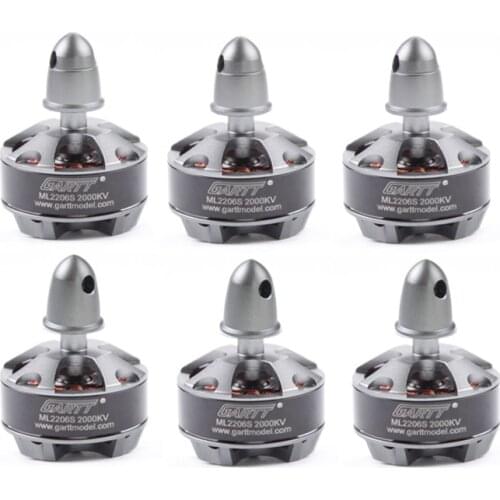 GARTT 3pcs CW 3pcs CCW ML 2206 S 2000KV Brushless Motor For QAV 210 250 300 RC Quadcopter Multicopter Drone
