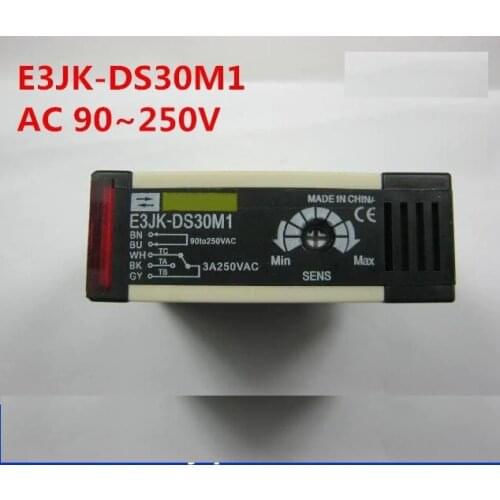 IP64 AC 90-250V 30cm Sensing Diffuse Reflection Infrared Photoelectric Sensor Switches E3JK-DS30M1