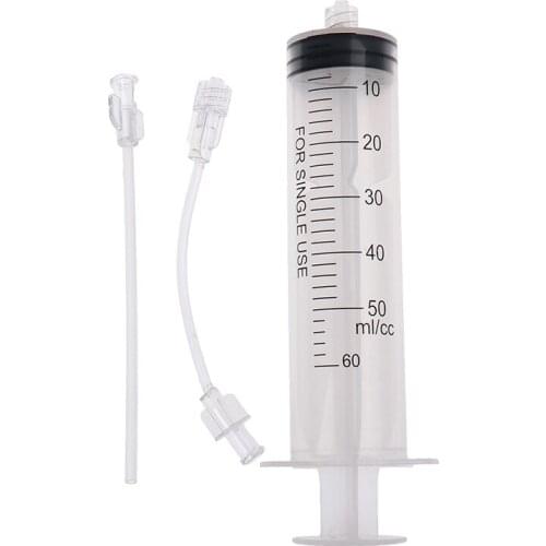 60ml Bicycle Tubeless Tire Liquid Injection Tool MTB Road Bike Tubeless Sealant Injector UST Tyre No Inner Tubes Valve Core Tool